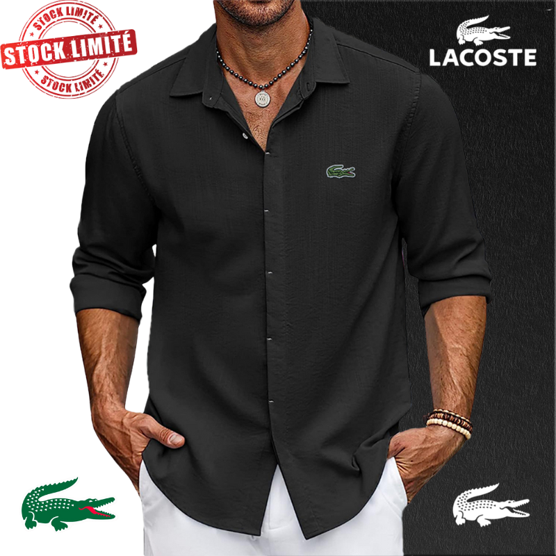 Chemise Lacoste Homme Oversize Extensible