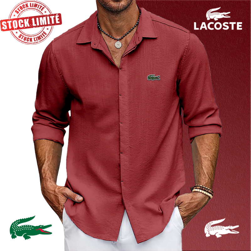 Chemise Lacoste Homme Oversize Extensible