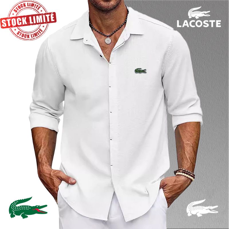 Chemise Lacoste Homme Oversize Extensible