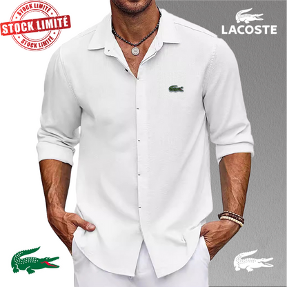 Chemise Lacoste Homme Oversize Extensible