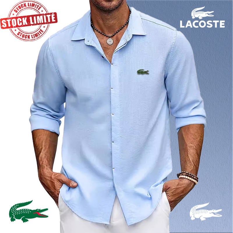 Chemise Lacoste Homme Oversize Extensible