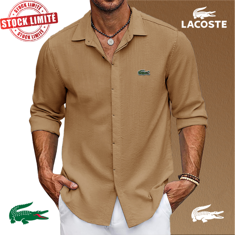 Chemise Lacoste Homme Oversize Extensible