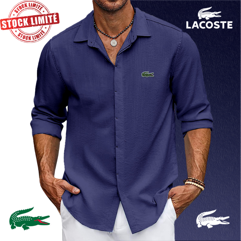 Chemise Lacoste Homme Oversize Extensible
