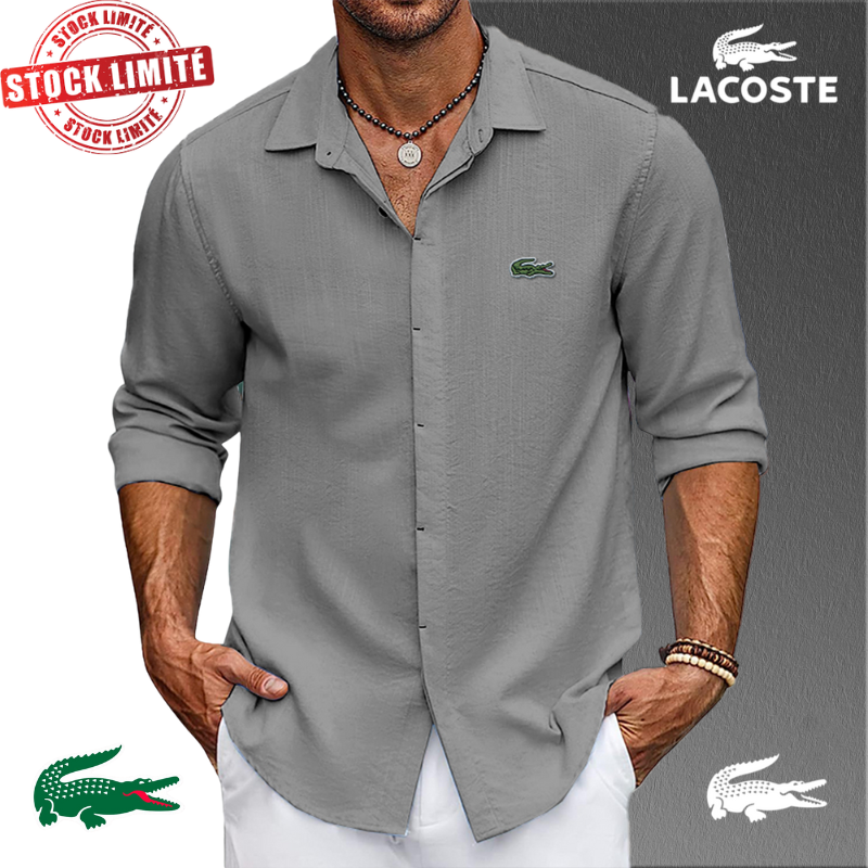 Chemise Lacoste Homme Oversize Extensible