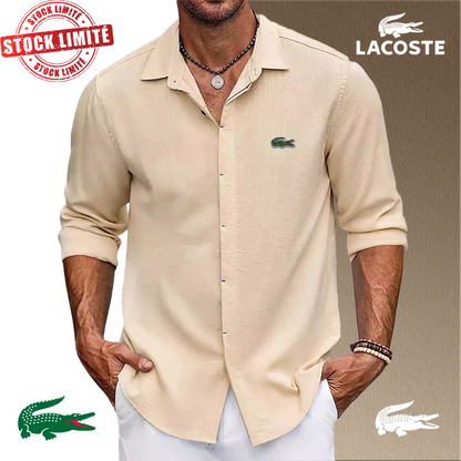 Chemise Lacoste Homme Oversize Extensible
