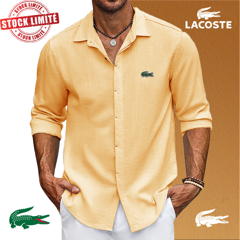 Chemise Lacoste Homme Oversize Extensible